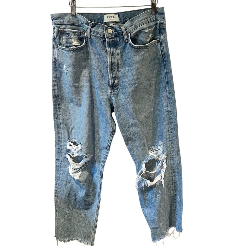 AGOLDE 90's Mid Rise Straight‎ Jean Threadbare Size 29